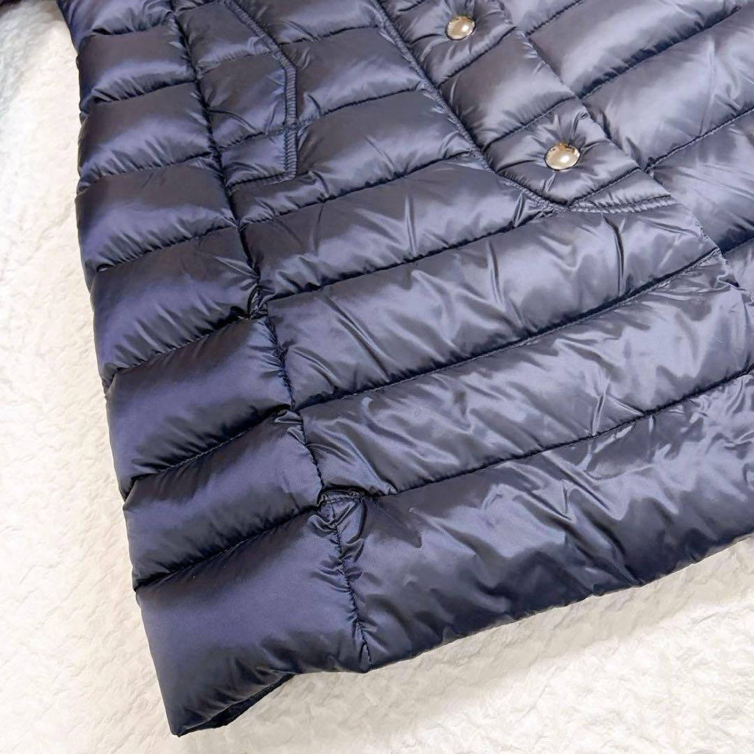 未使用級✨ ケープホーン CAPEHORN ファー付きダウンコート ネイビー