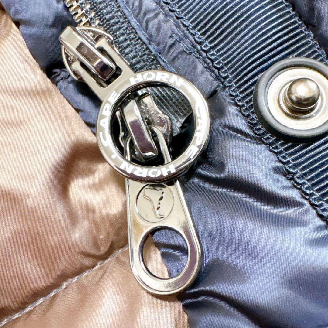 未使用級✨ ケープホーン CAPEHORN ファー付きダウンコート ネイビー