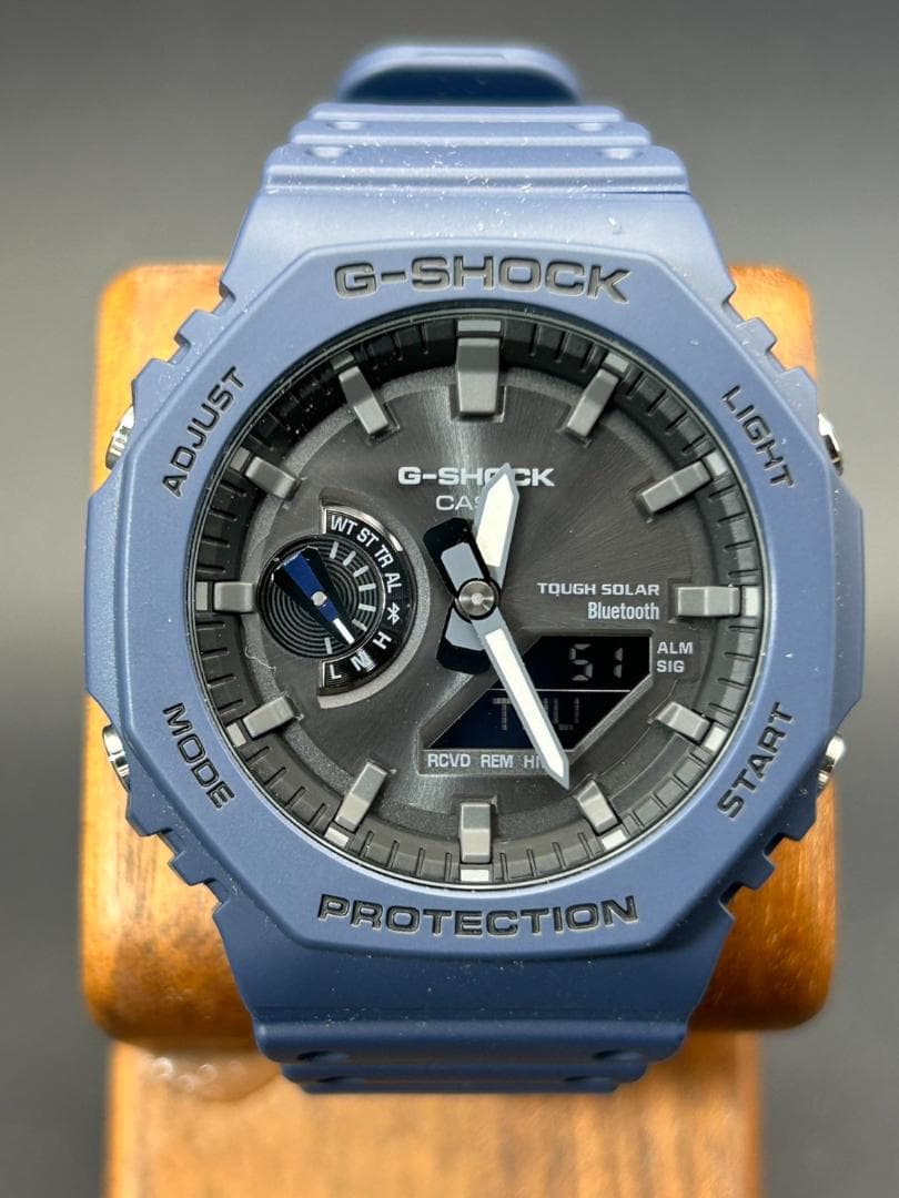 【美品】G-SHOCK GA-B2100-2A ネイビー ソーラー スマホリンク