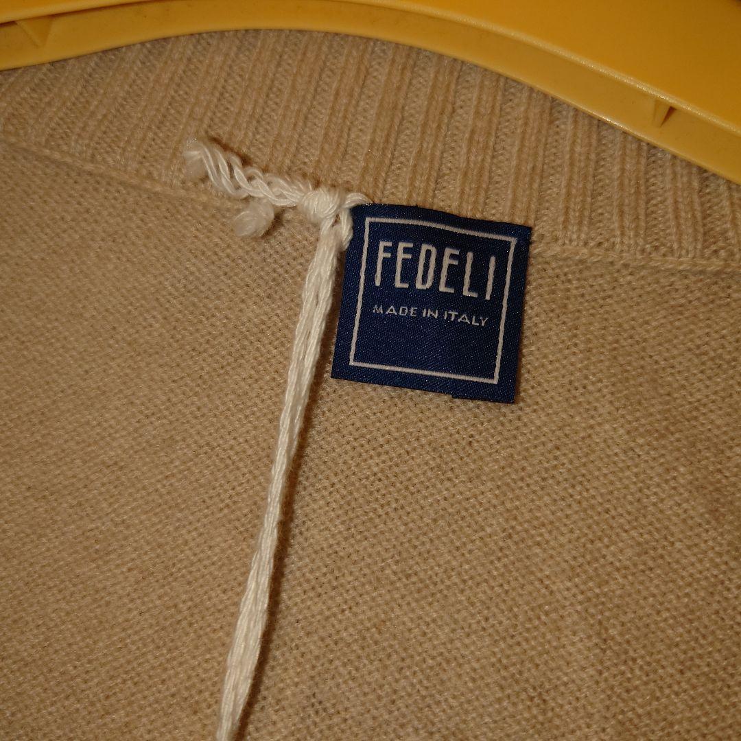 FEDELI カシミヤジップアップニット　セーター　イタリア製　サイズ52
