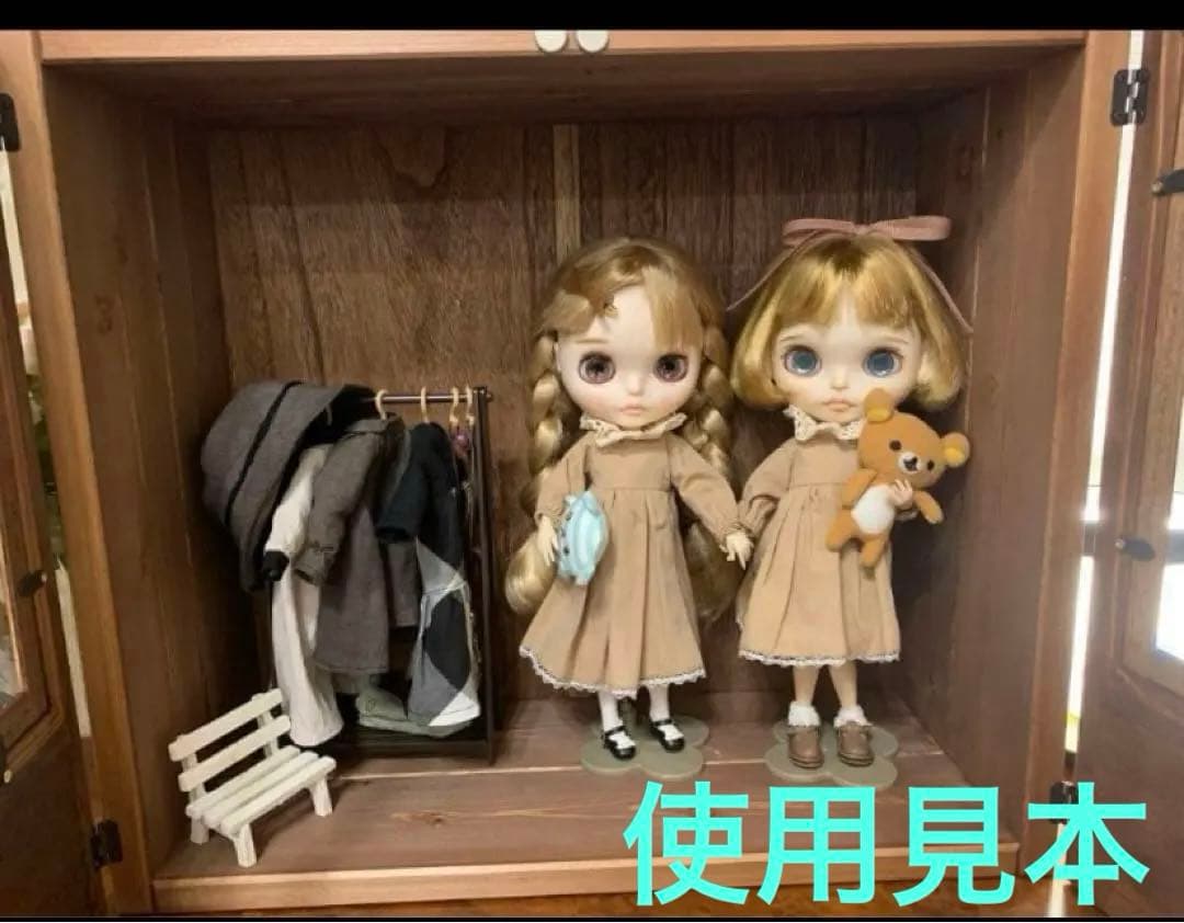 みさぽーママ　人形用木製収納ケース　ハンドメイド　アイシードール　ブライス