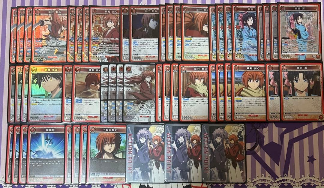 ユニオンアリーナ　るろうに剣心　赤剣心デッキ　調整パーツ付き