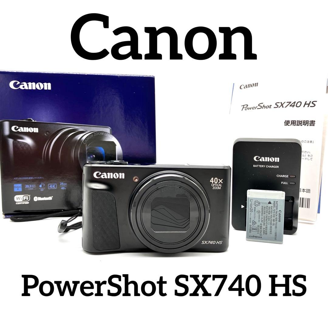 美品Wi-Fi対応♪ Canon PowerShot SX740 HS ブラック