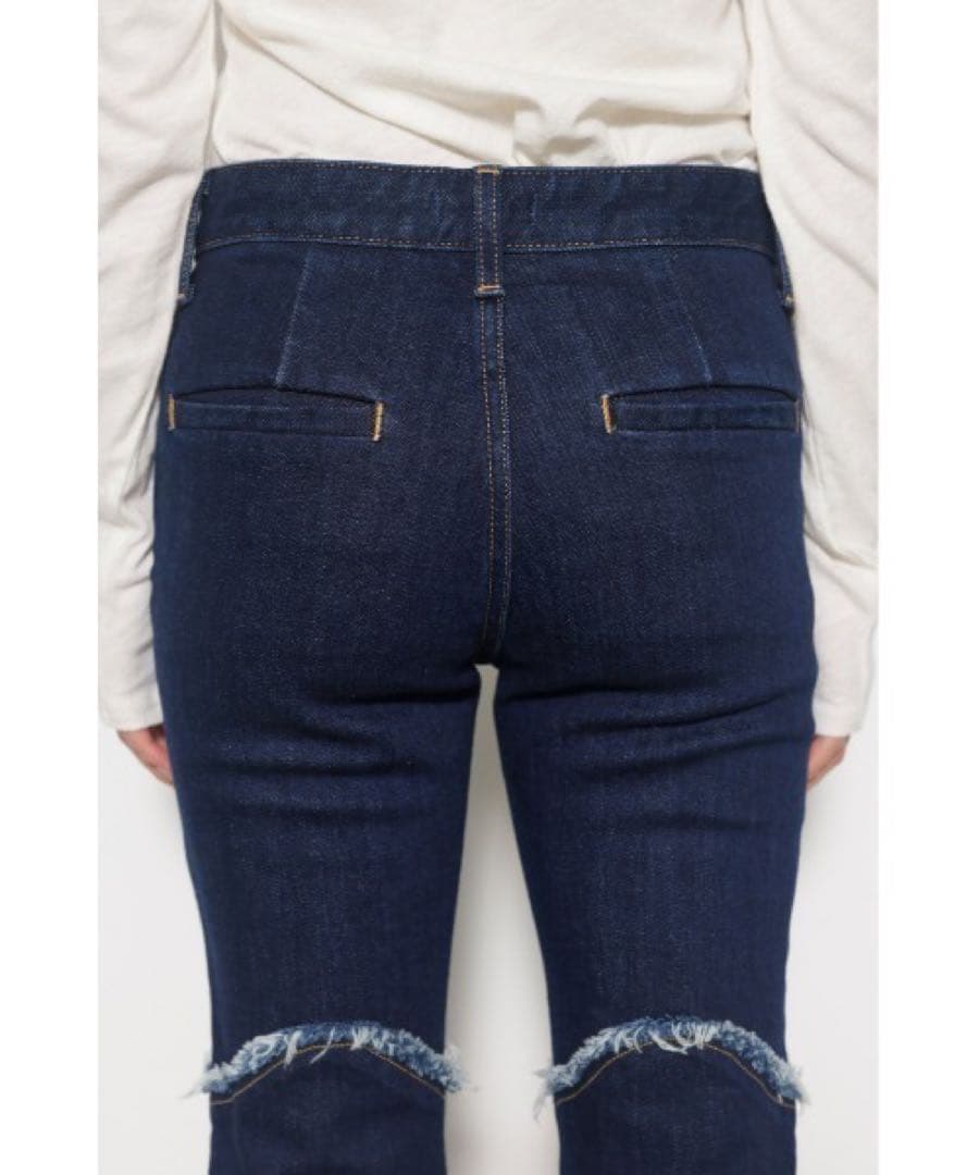 新品タグ付　LAGUAGEM FRONT LACE UP FLARE DENIM