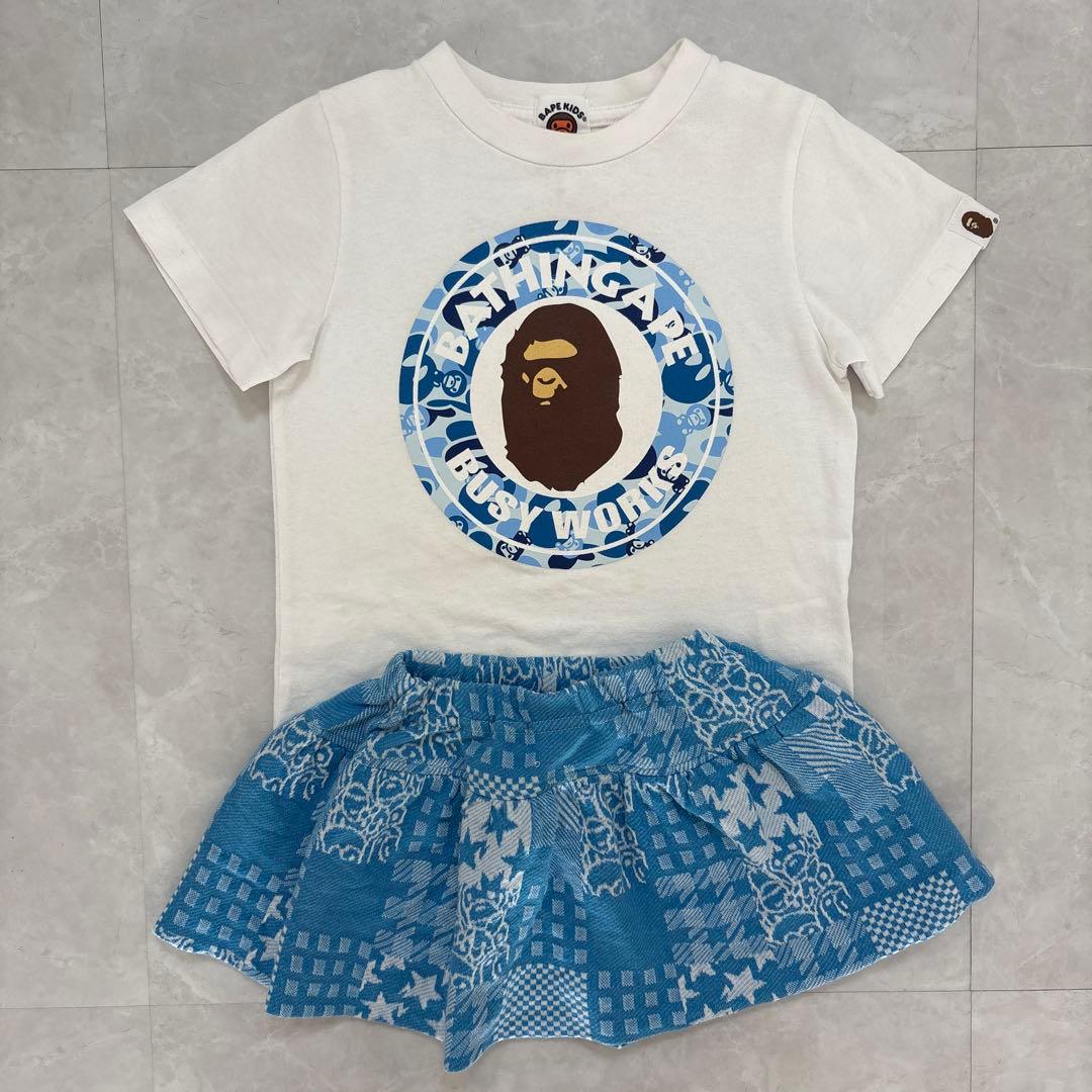 BAPE KIDS Tシャツ スカートセット