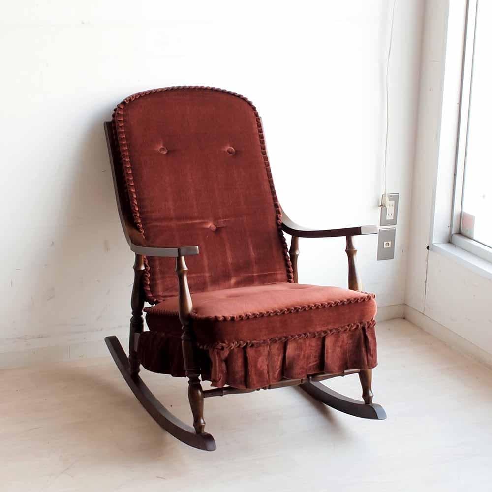 70's ビンテージ 柏木工 ロッキングチェア クッション ZR24212