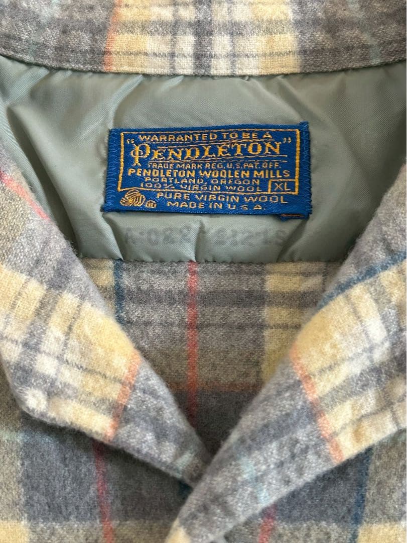 USA製 70s ペンドルトン　ウールシャツ　ボードシャツ 古着