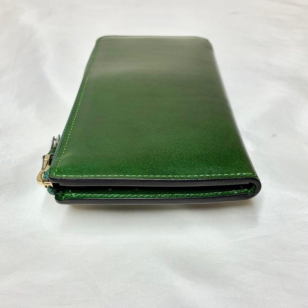 【未使用】　ムネカワ　L字ファスナー長財布　クラムロング　オールレザー　ロゴ刻印