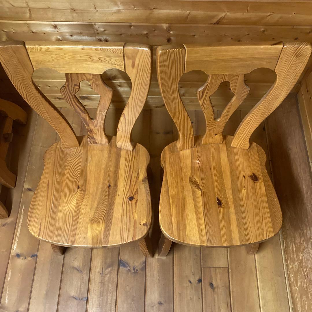 【引き取り限定】椅子　3脚　ウィンザーチェア　ダイニングチェア カントリーチェア