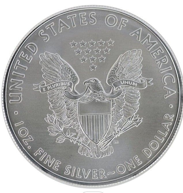 2020年5枚セット 1オンス イーグル銀貨　アメリカ　銀貨　カプセル付