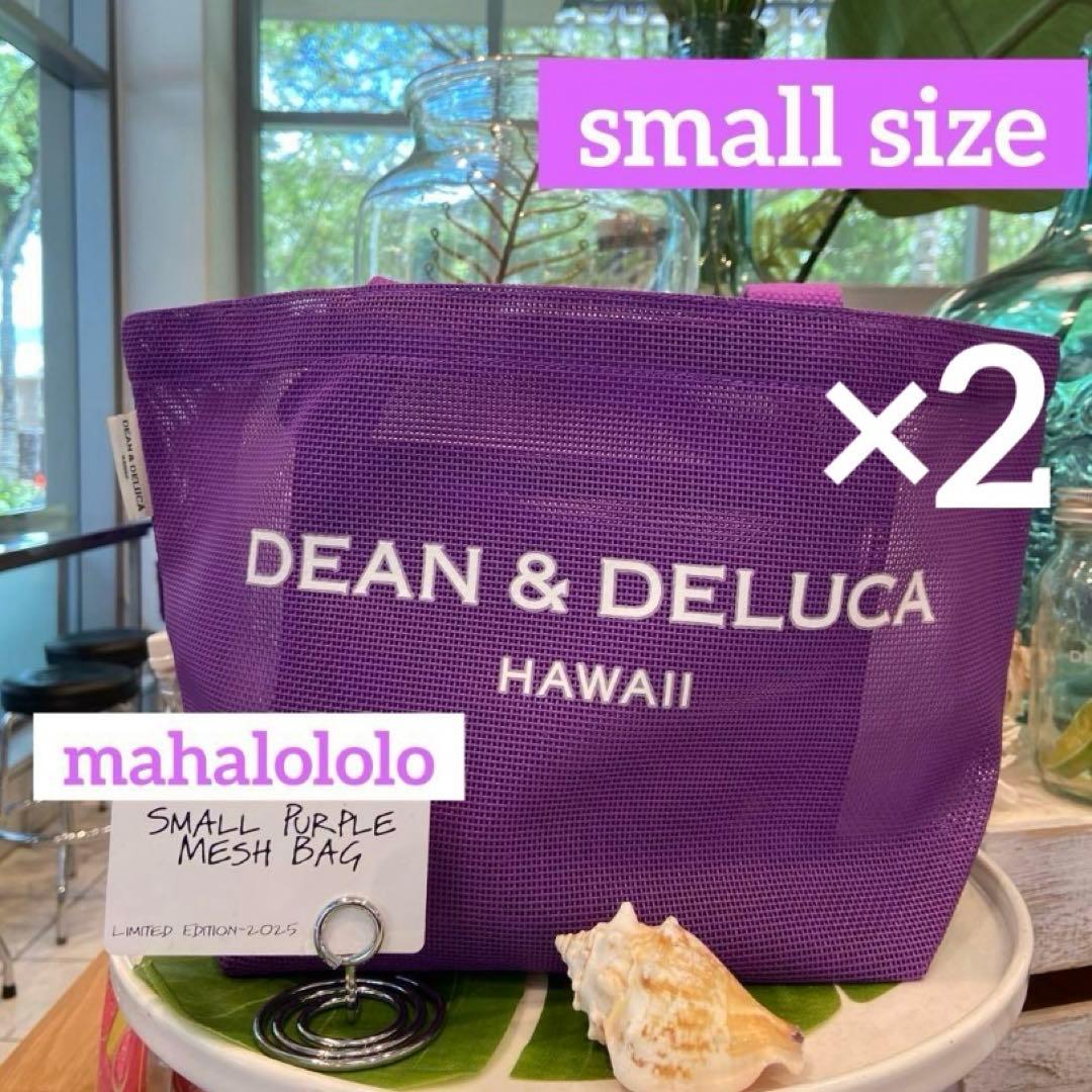 ラニ☆ディーンアンドデルーカ メッシュバッグ パープル 紫