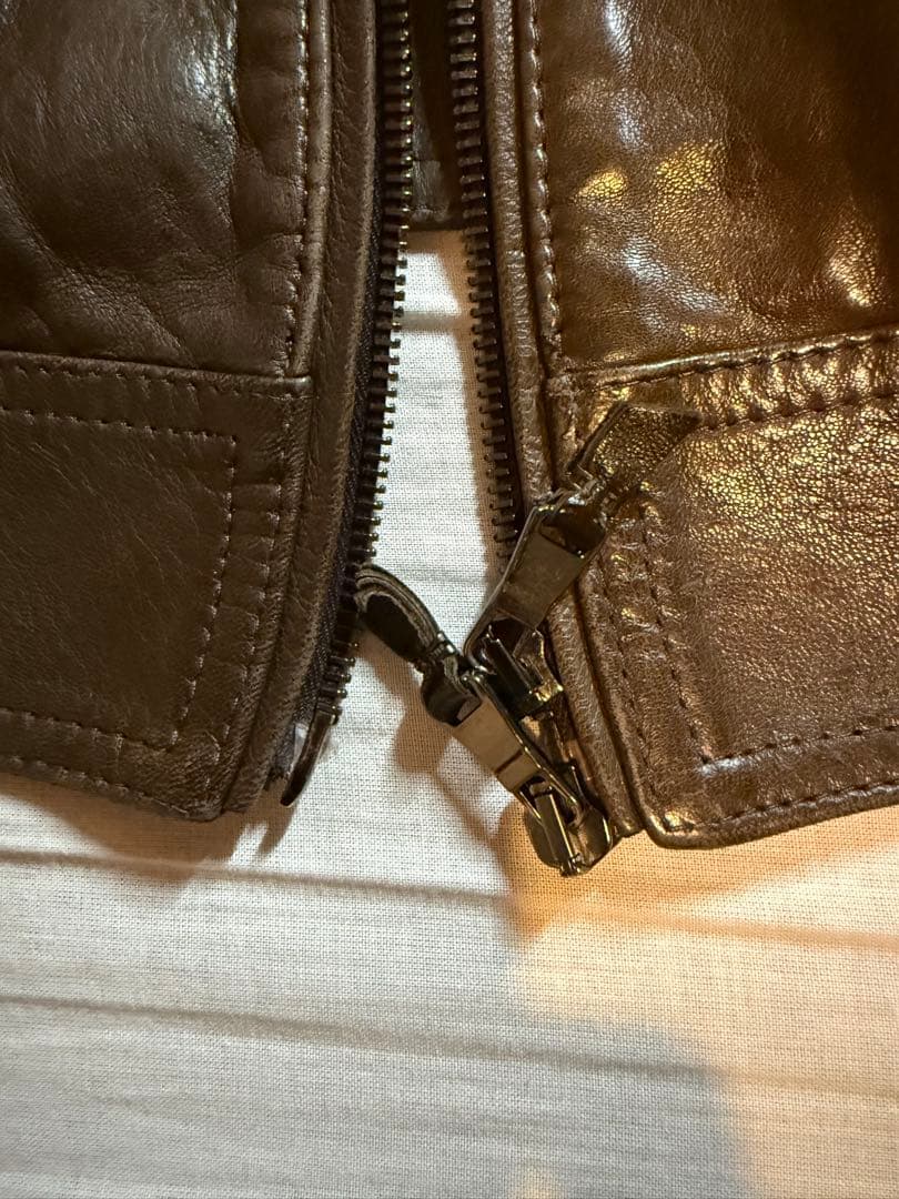 EMMETI ダークブラウン レザージャケット