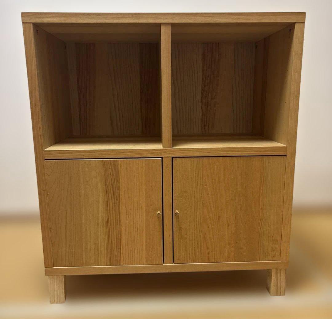 ナチュラルウッド木製シェルフ　IKEA トレービー