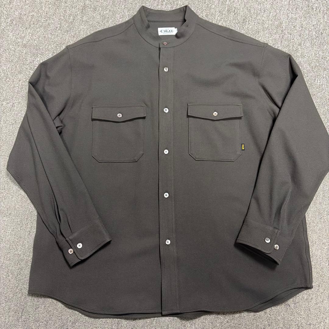 美品CALEE スタンドカラー厚手　長袖シャツ XXL