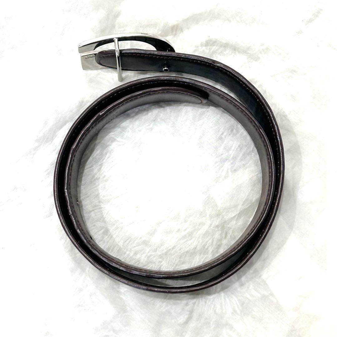 ✨美品✨GUCCI ベルト Gバックル シルバー金具 純正ベルト レザー y2k