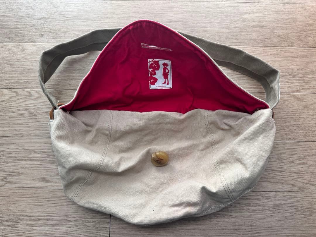 AIGLE × 借りぐらしのアリエッティ コラボ ボディバッグ　Mサイズ　帆布