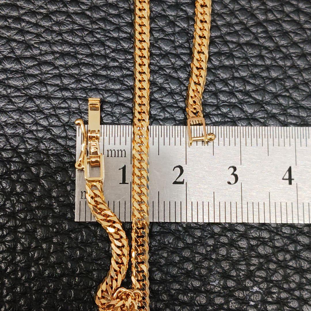 (C010709) K18 YG 喜平6面ダブル ネックレス ホールマーク