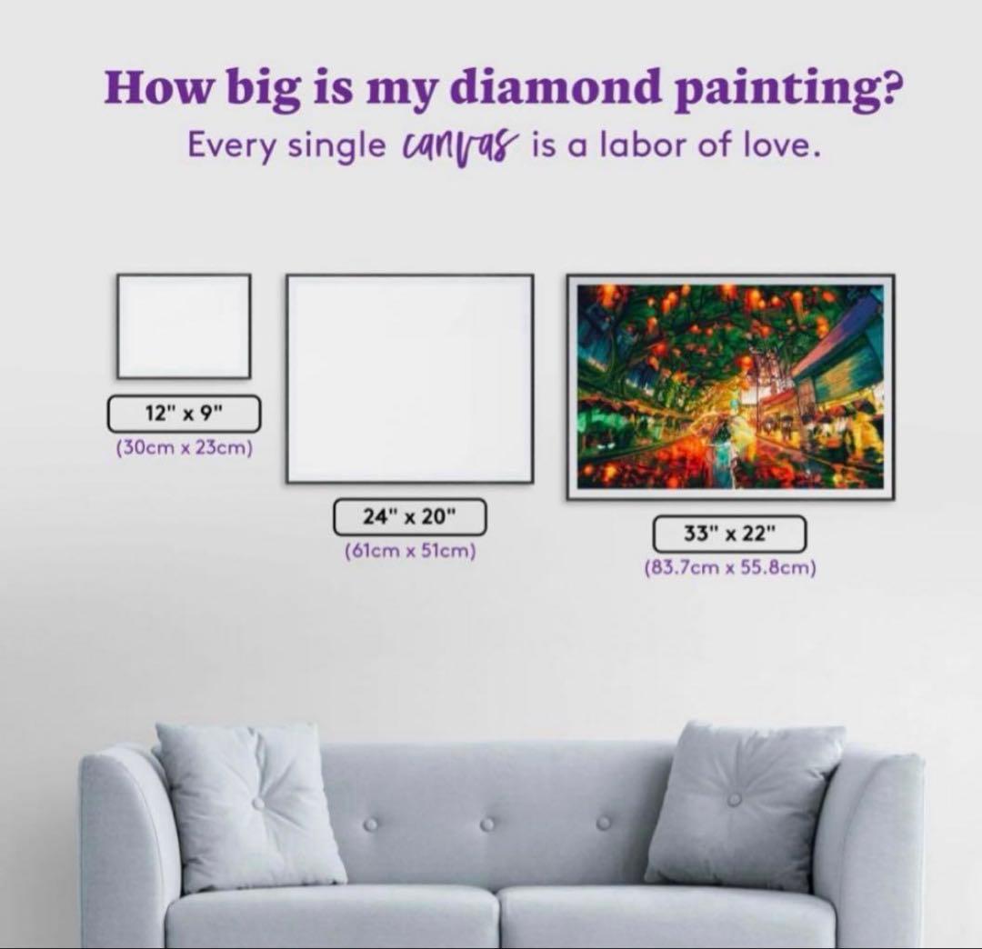 ダイヤモンドアートクラブ 香港のライト　ユウメイアート　スクエア　DAC