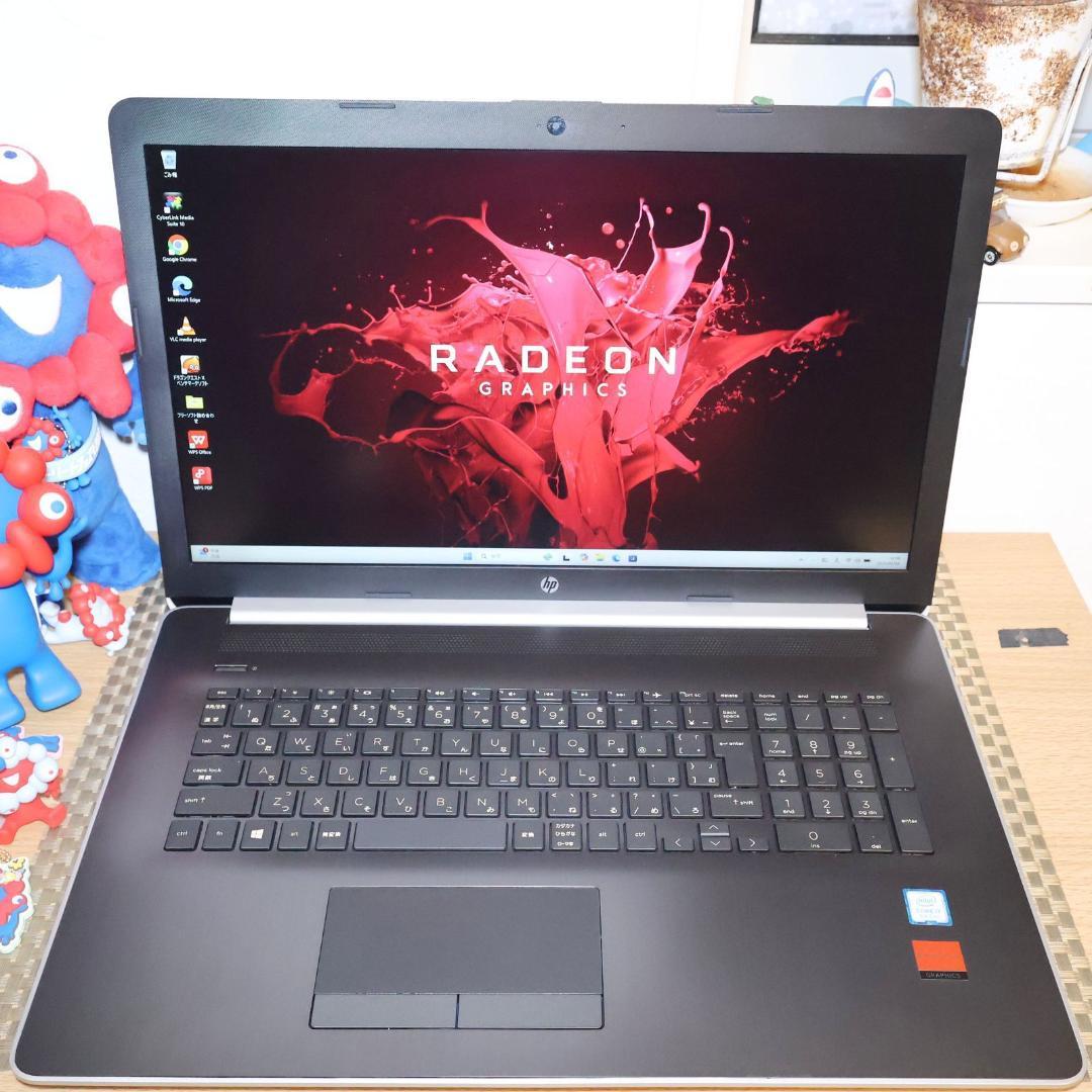 大画面17インチ！Win11公式対応i7/メ16/新品SSD/グラボ搭載/DVD