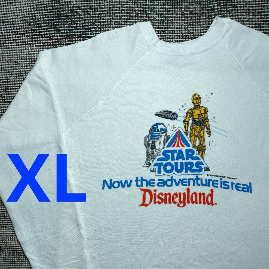 ヴィンテージ　ディズニー　スターウォーズ　R2-D2 C-3PO スウェット　白