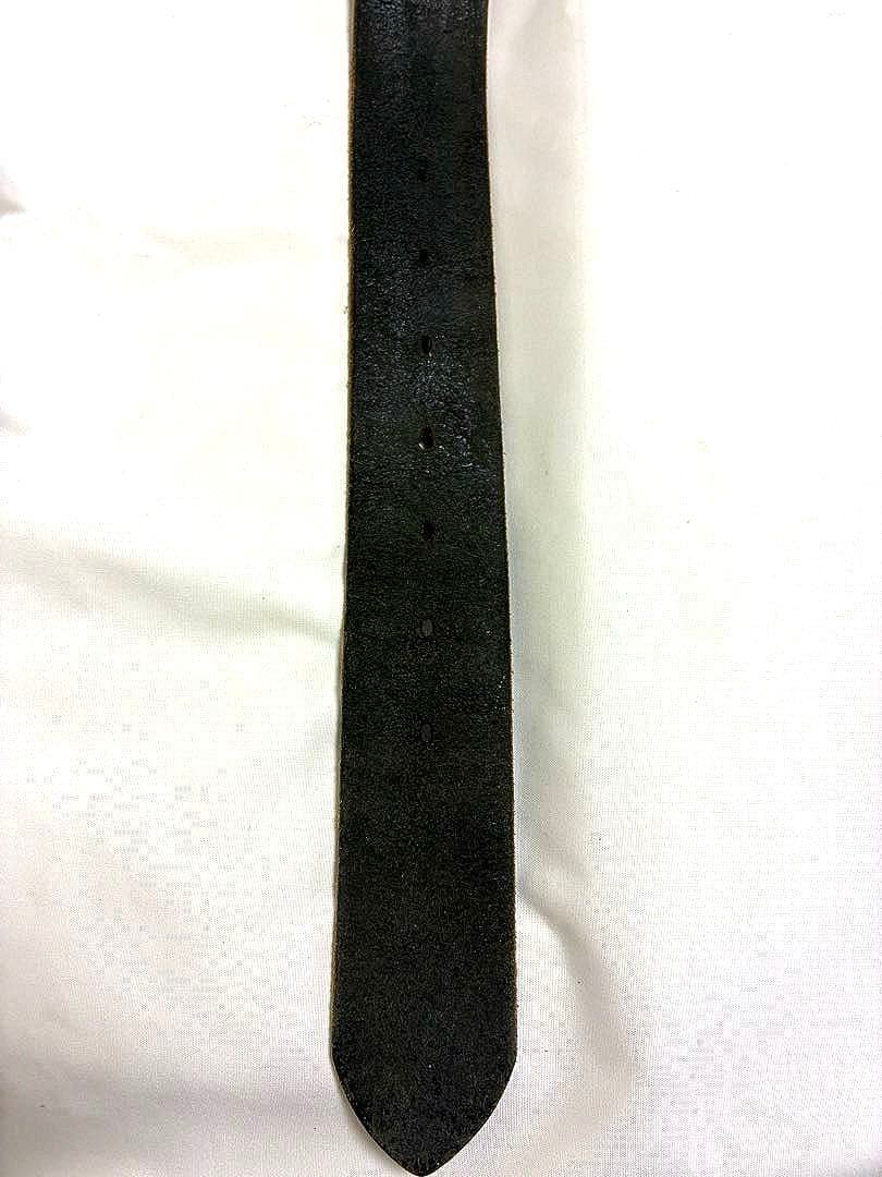 5351プールオム デザインバックル 本革ブラックベルト