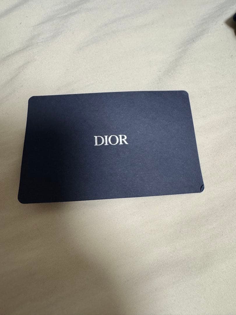 DIOR ブラックレザーベルト CDバックル付き
