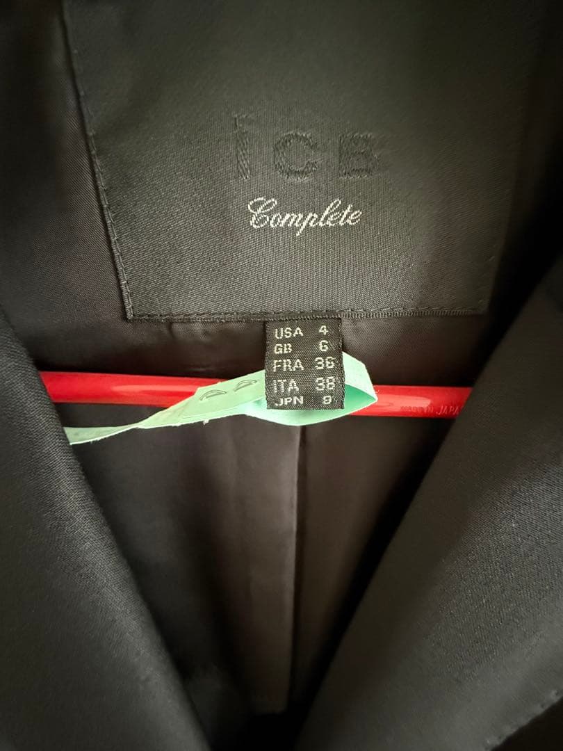 icbレディース パンツスーツ 黒