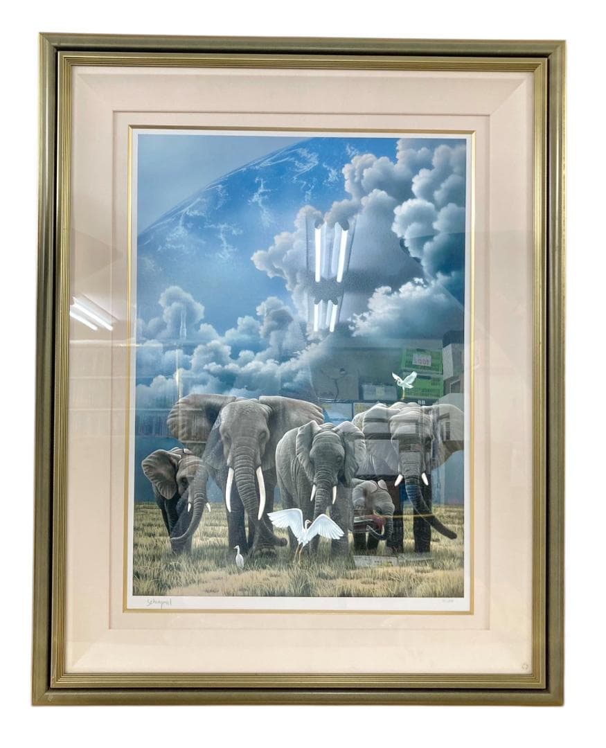 ★良品★ シム・シメール ファミリー・オブ・アース 090/395 絵画