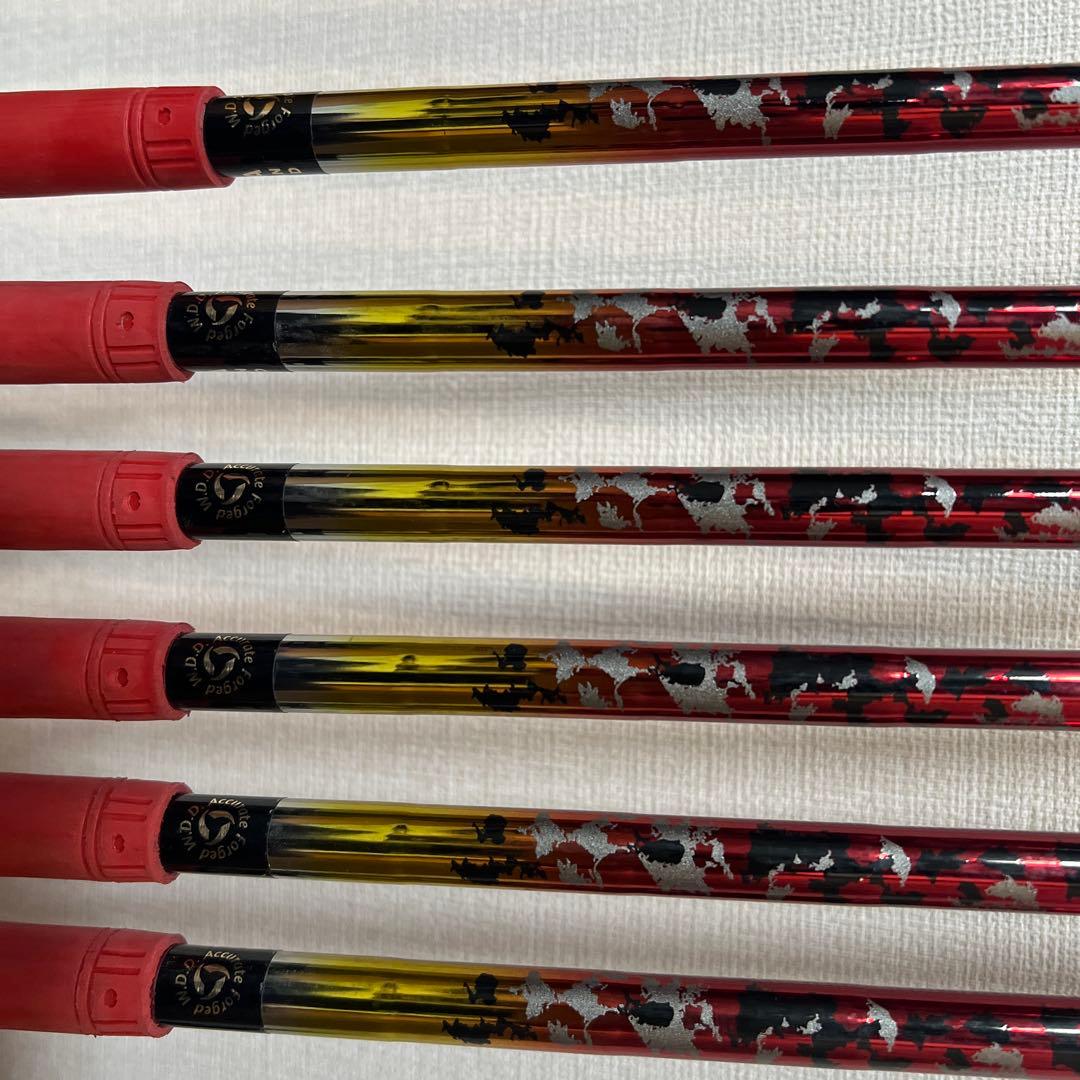 MIURA M-90 シャフト 6本セット 赤グリップ