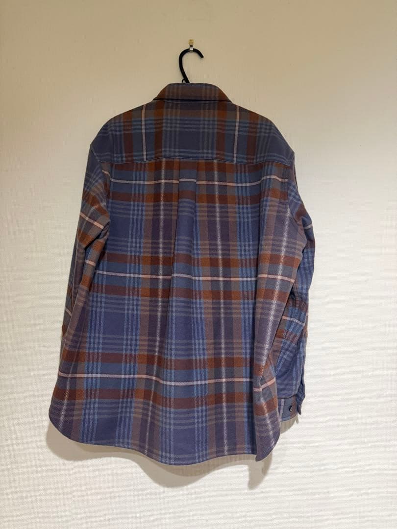 メゾンスペシャル　プライムオーバーレギュラーカラーフランネルシャツ　0