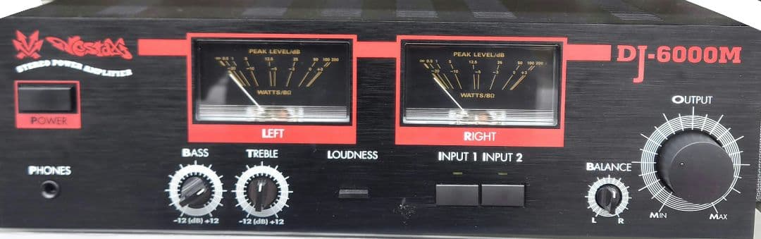 □【レア・300W】VESTAX 　DJ-6000M パワーアンプ