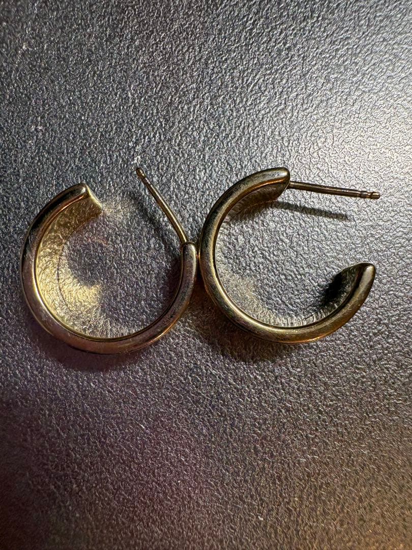 MM6 Maison Margielaフープピアス　ゴールド