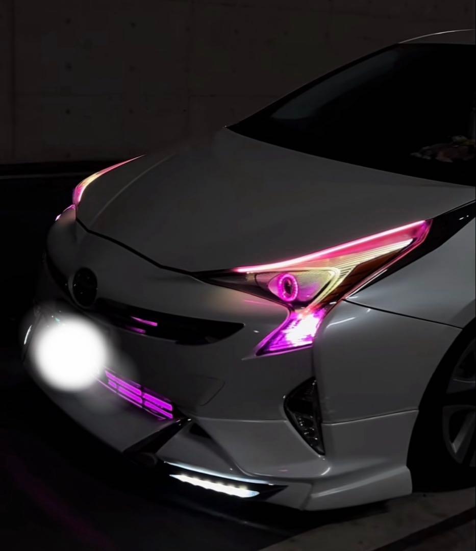 50プリウス ウインカーポジション ピンク 【ポン付け】 配線加工済み