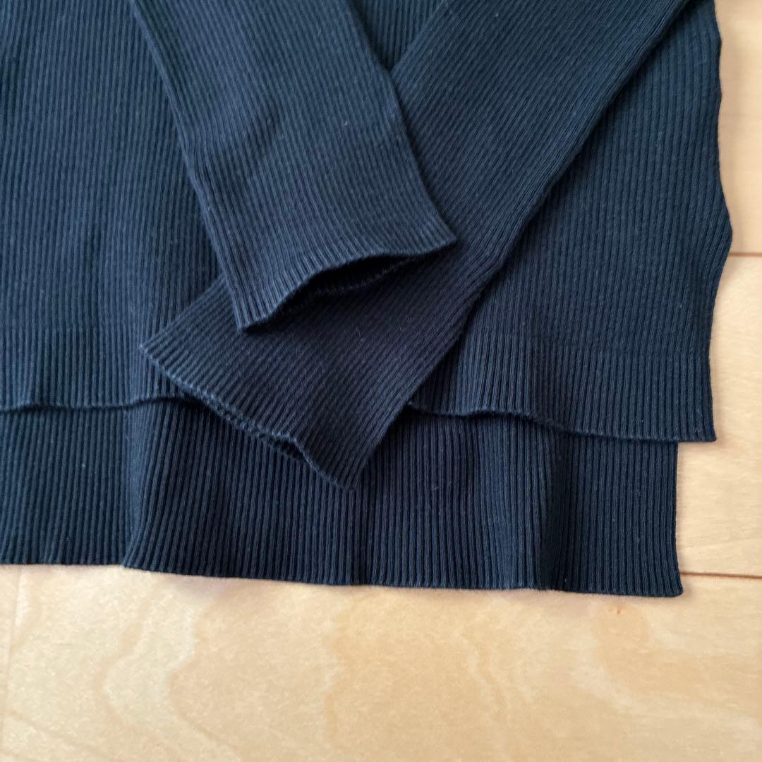 オーラリー　ロンハーマン別注　ギザリブタートルネック　ブラック　サイズ1