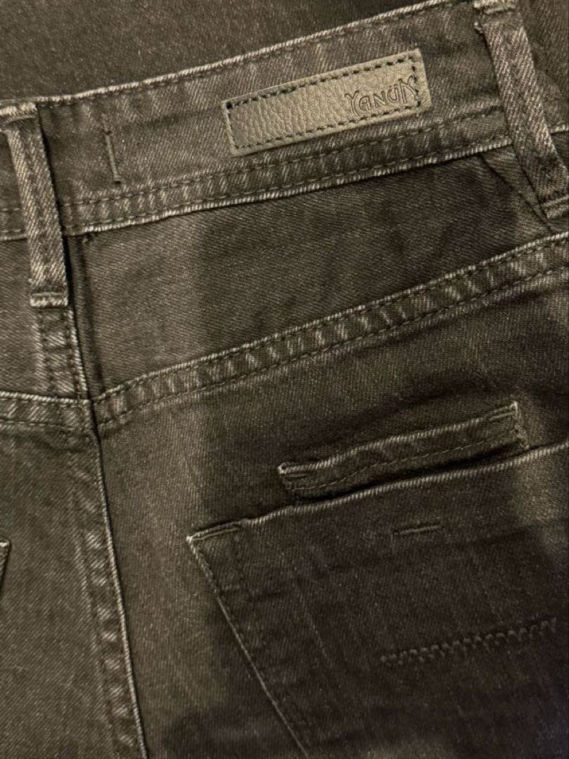 YANUK ワイドフレア 23 オールドブラック ヤヌーク