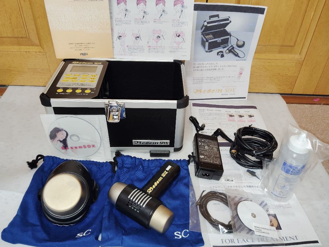 ベセムSDX総合美顔器 ★超音波中＆低周波■ホット＆クール＊参考38万円③