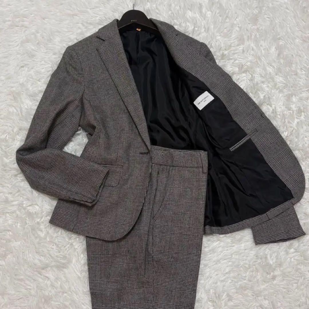 ◎極美品 スーツカンパニー she おしゃれ チェック柄 L パンツスーツ 1