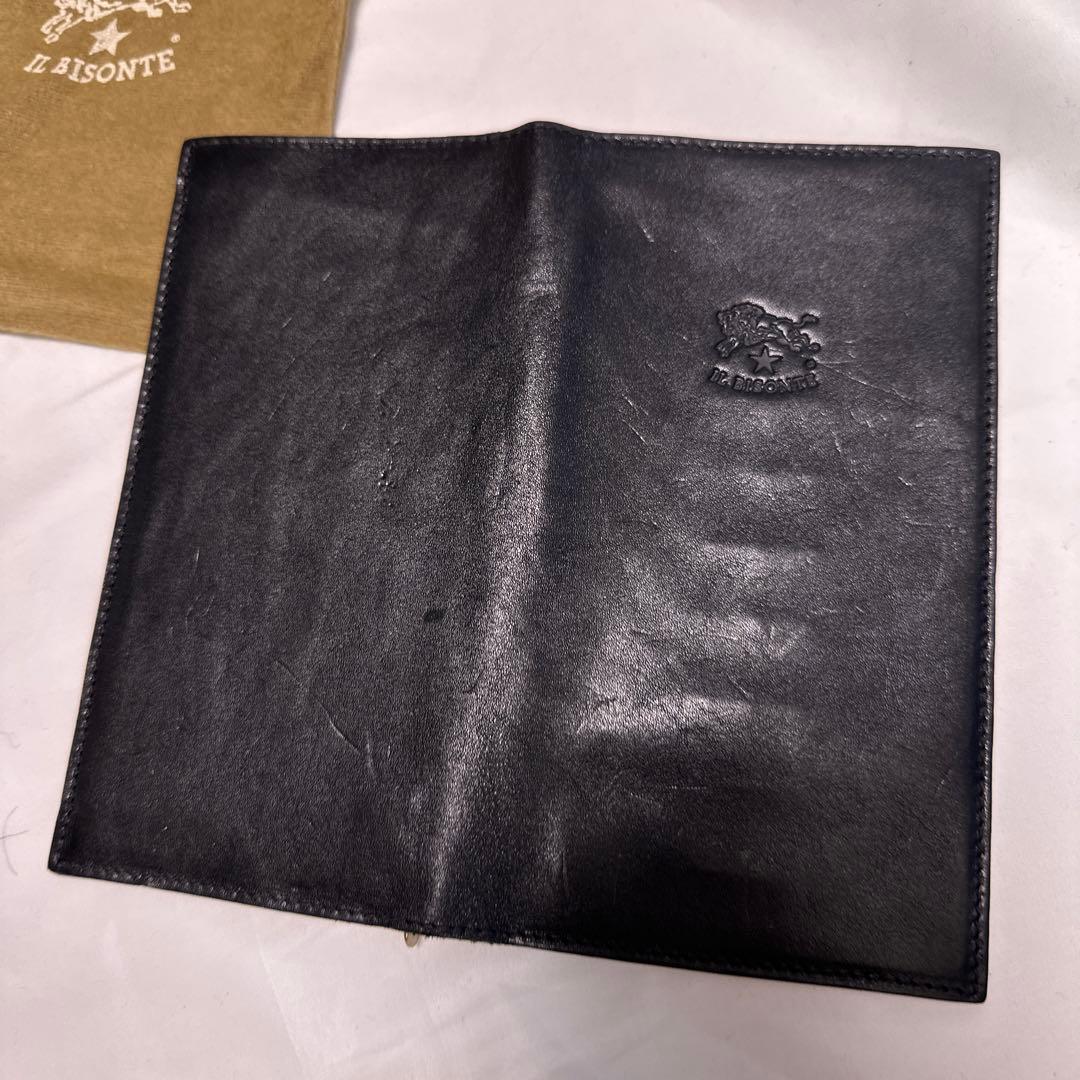 IL BISONTE(イルビゾンテ) ロングウォレット　イタリア製　BK