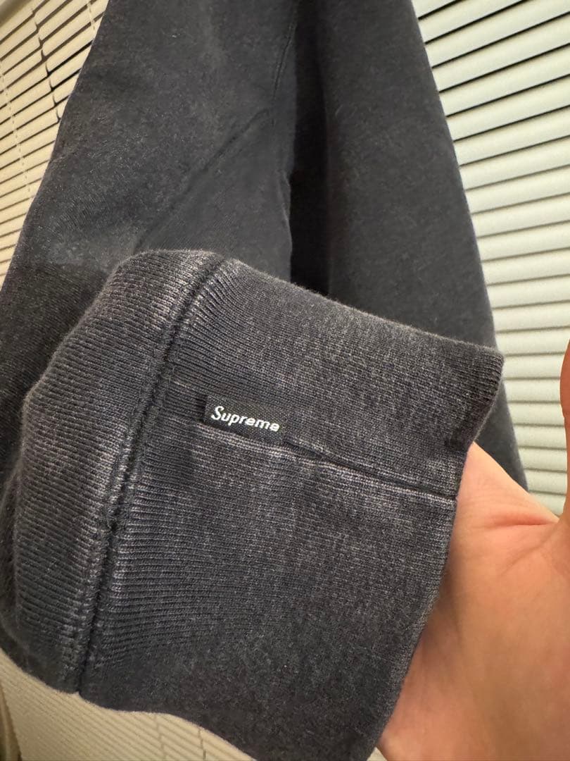 Supreme Washed Box Logo Crewneck 黒 L