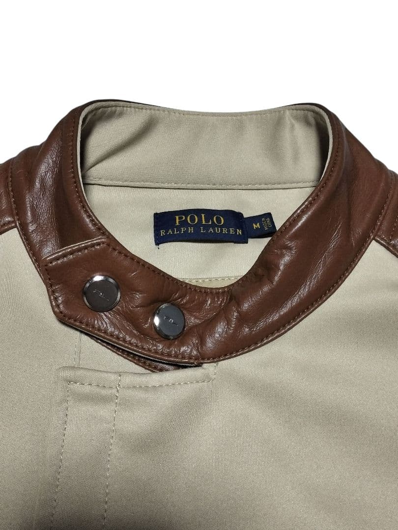 【1点物·希少】ポロラルフローレン バイカージャケット ライダース ラムレザー