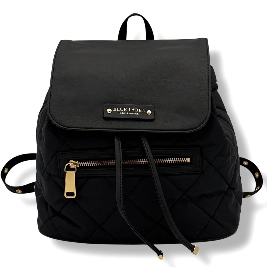未使用級 ブルーレーベル クレストブリッジ リュック レザー × ナイロン