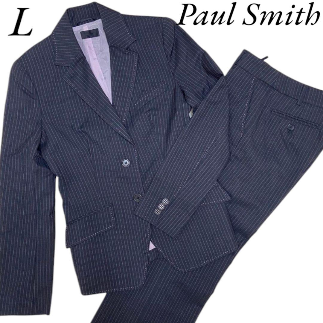 美品✨️Paul Smith モヘア ストライプ ワイドパンツ ビジネススーツ