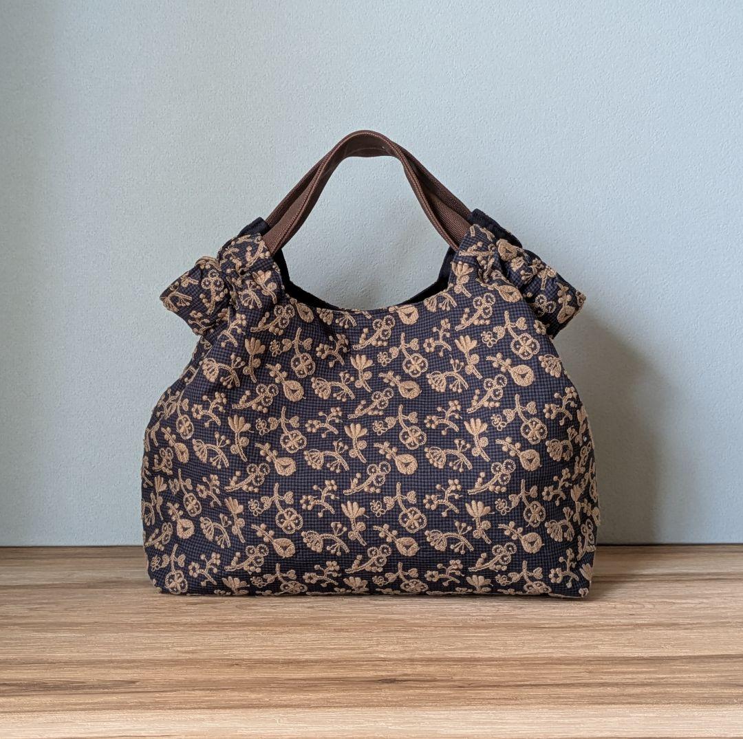 【PoyoPoyo♪プロフィール必読♪様オーダー】ハンドメイドシャーリングバッグ