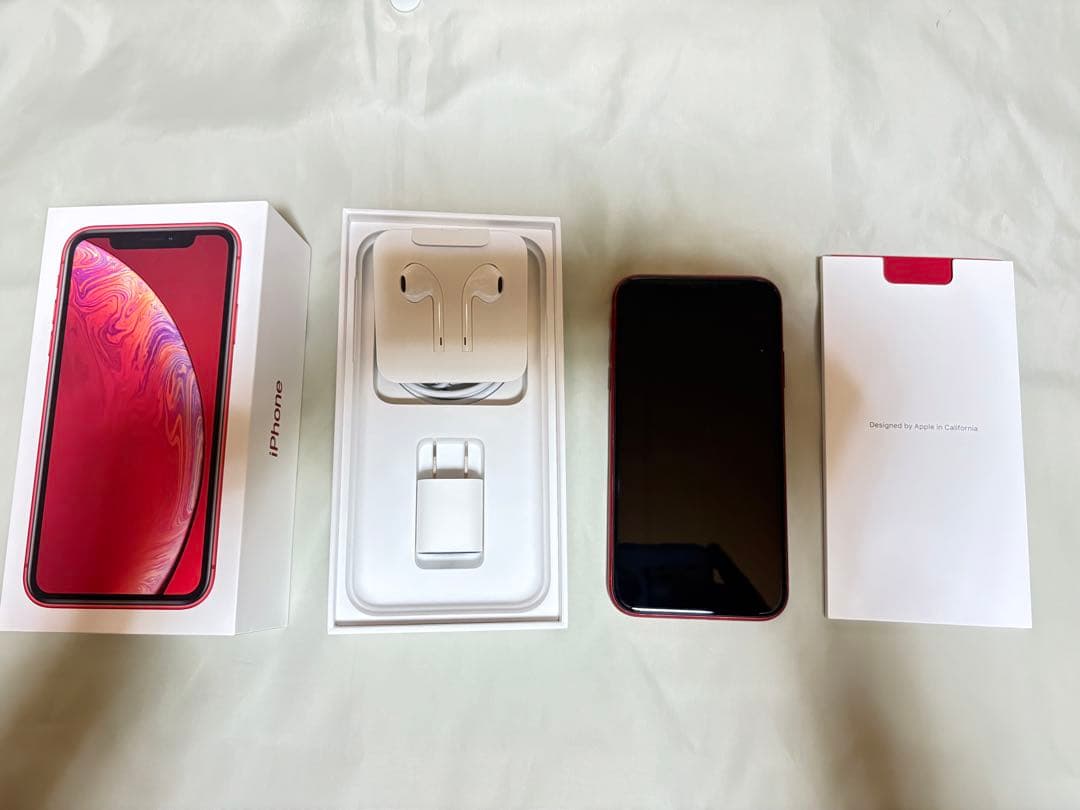 iPhone XR 64GBレッド　美品　修理水没歴無し