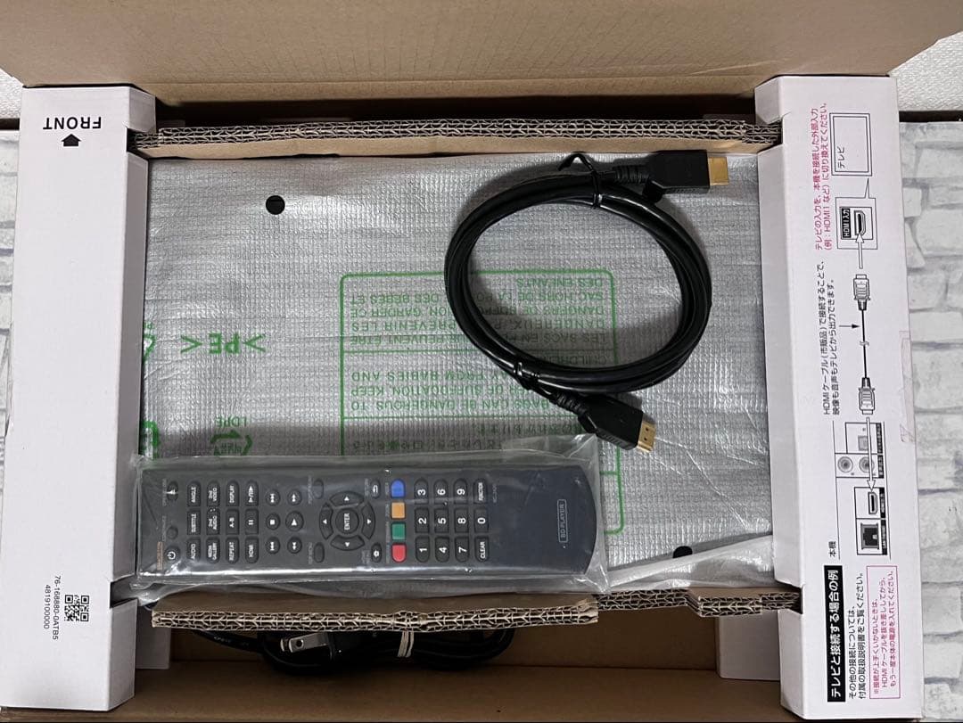 美品　新品リモコン　パイオニア　ブルーレイプレイヤー　BDP-3140-K