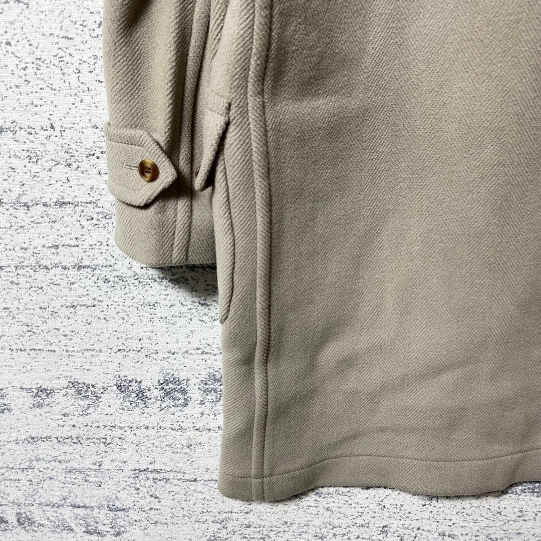 オールドイングランド　ヘリンボーンダッフルコート　くすみグリーン　レディース