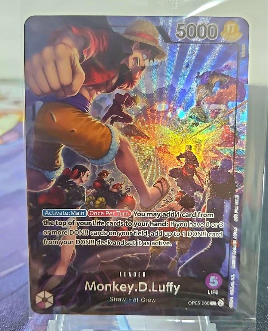 ワンピースカード　PSAマガジン　ルフィ　プロモ 未開封　英語