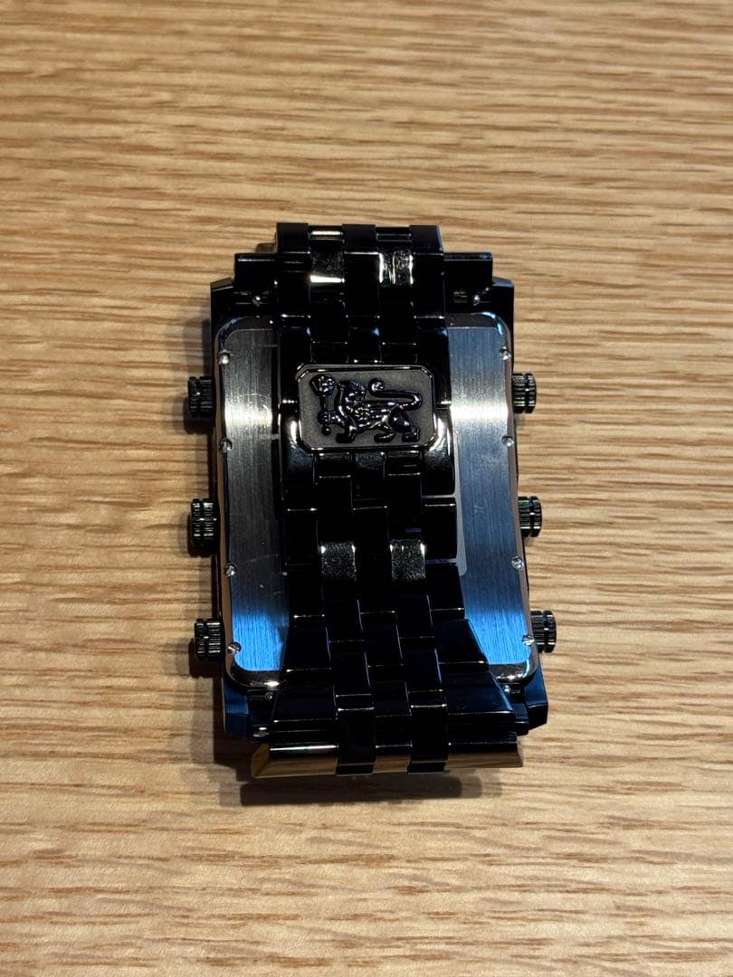 IceLink AVALANCHE腕時計 黒　4タイムゾーン　 おまけのベルト付