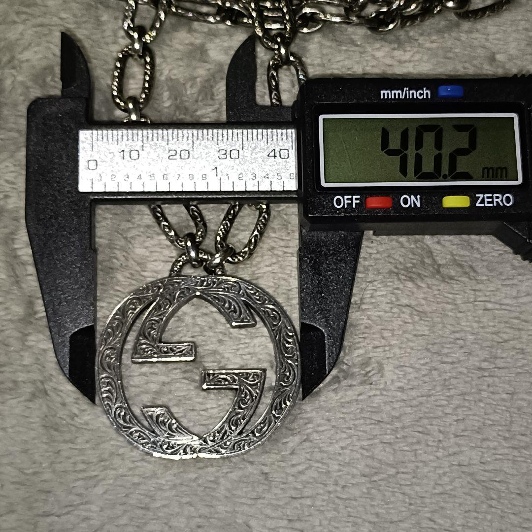 【希少】GUCCI ダブルロッキングG BIGネックレス90cm グッチ