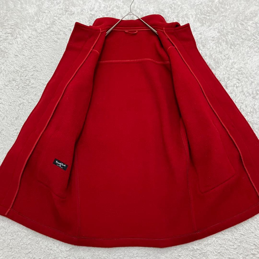 極美品✨マーガレットハウエル ダッフルコート 英国製 木製トグル レッド 赤